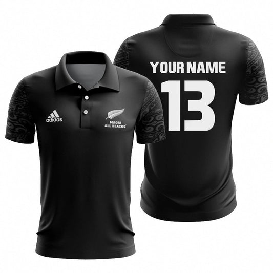 All Blacks Maori New Style Polo (Personalized)