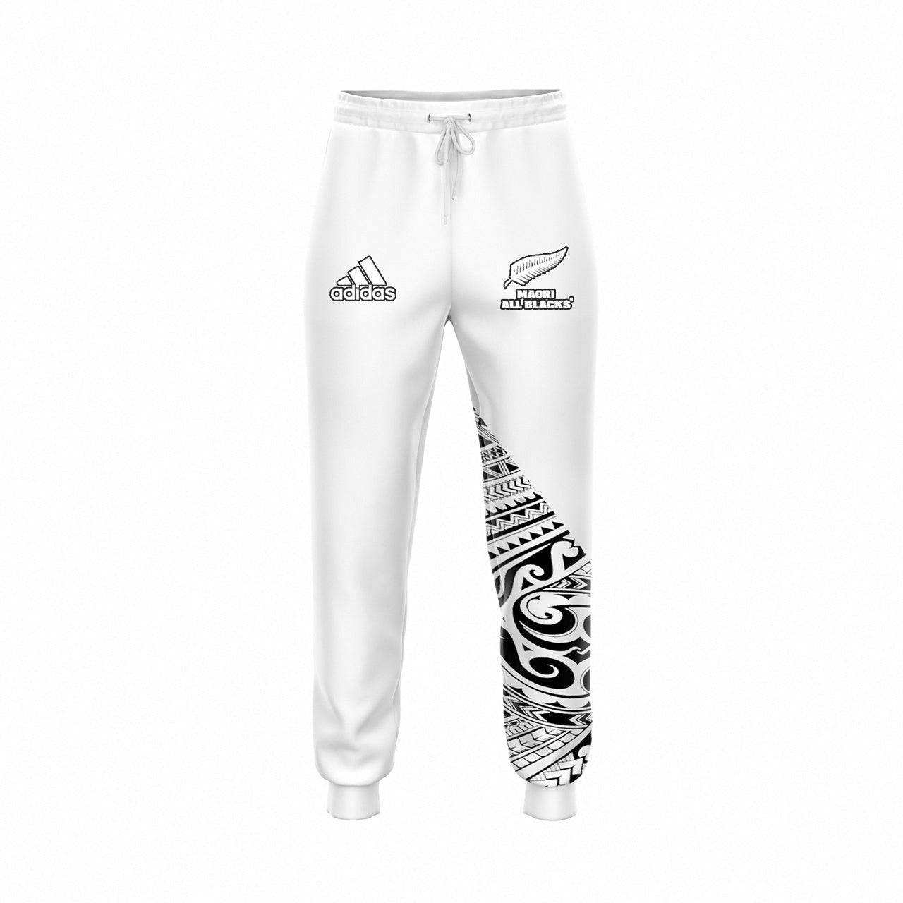 2024 All Blacks Maori Inspired White Hoodie and Pants